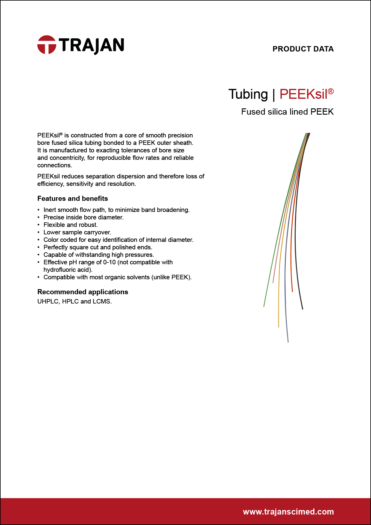 Product Data Sheet - PEEKsil® tubing