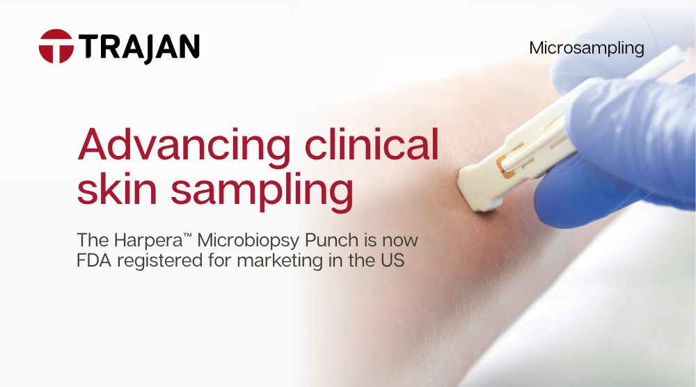 Trajan expands US availability of Harpera™ Microbiopsy Punch for clinical skin sampling
