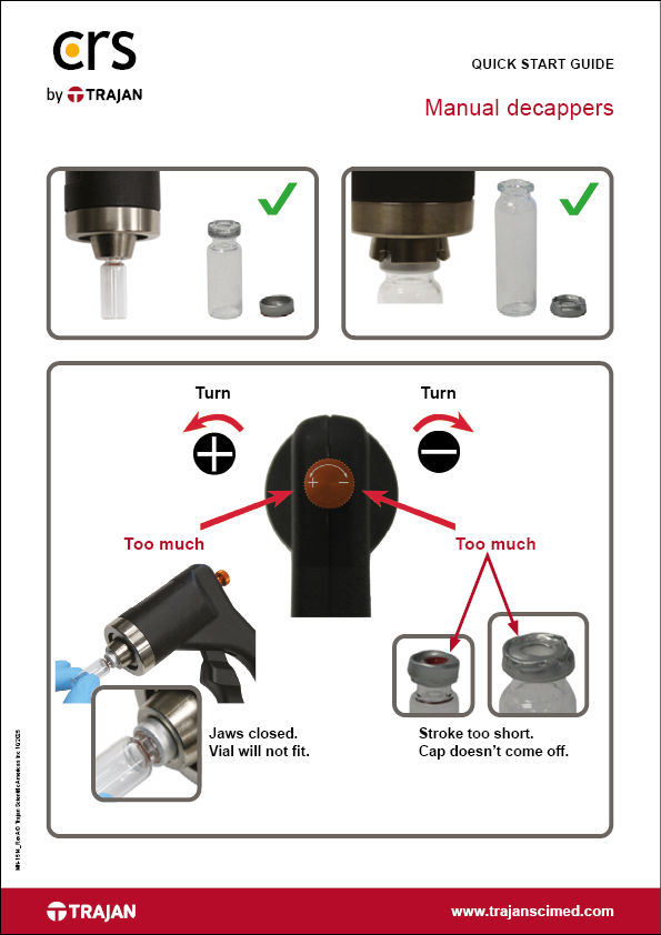 Quick start guide - Manual Decappers