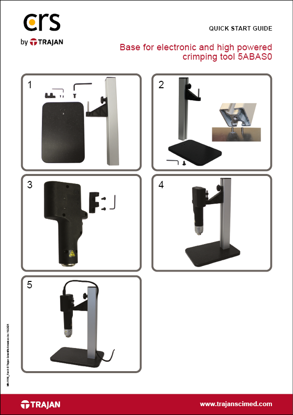 Quick start guide - Base for electronic and high powered  crimping tool 5ABAS0