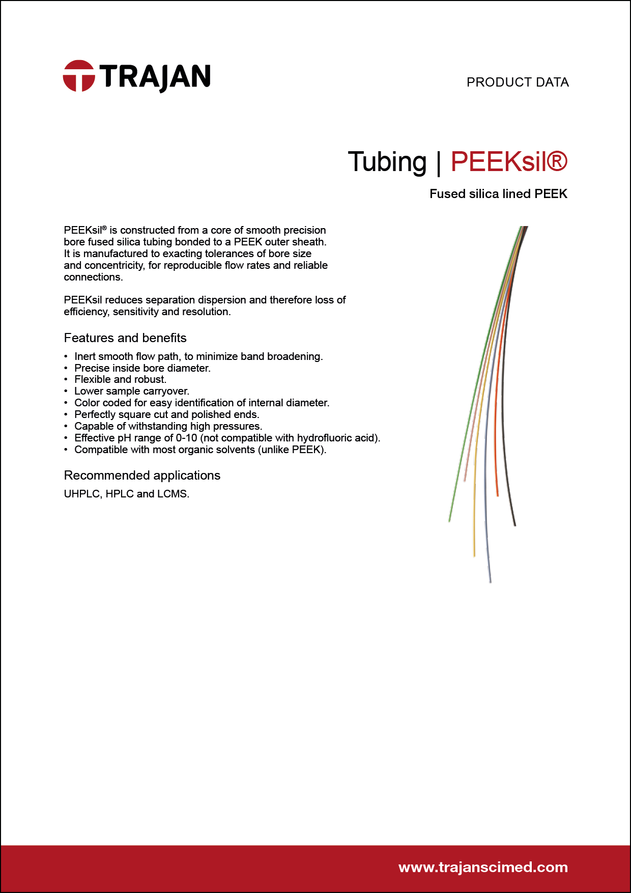 Product Data Sheet - PEEKsil® tubing