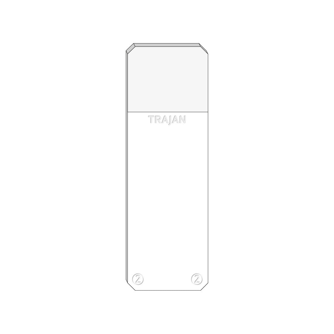 Trajan Scientific and Medical, Series 2 Adhesive Microscope Slides, White, Frost 20 mm, 76 mm x 26 mm