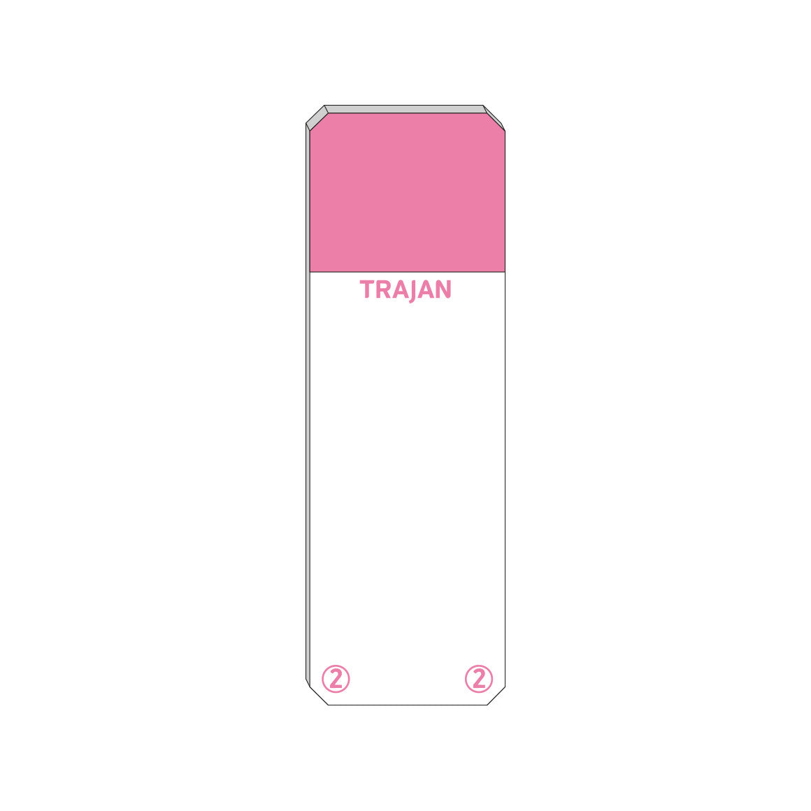 Trajan Scientific and Medical, Series 2 Adhesive Microscope Slides, Pink, Frost 20 mm, 76 mm x 26 mm