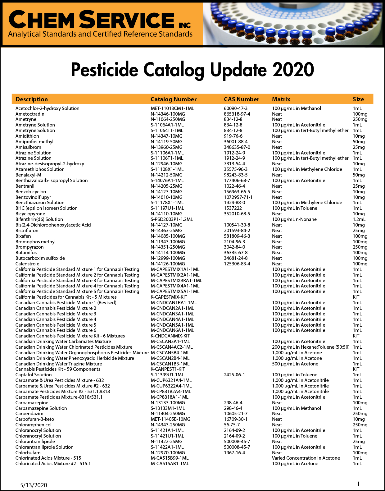 Catalogues Chem Service Trajan Scientific and Medical