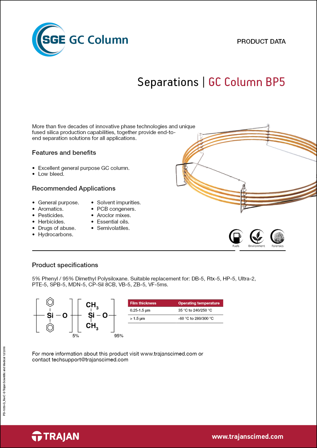 BP5 GC columns